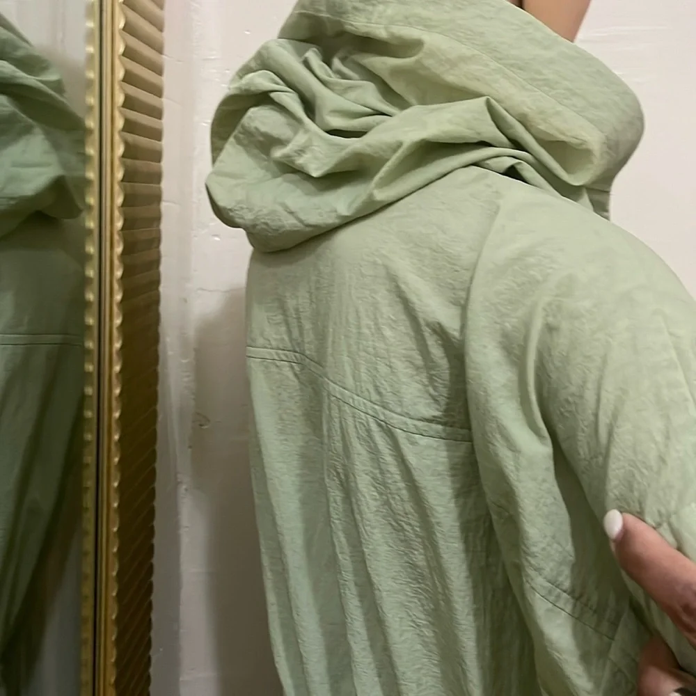 Karl Lagerferd Light Green Hooded jacket